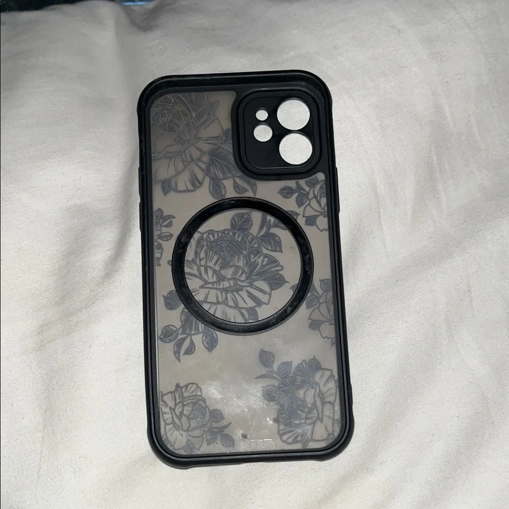 Floral Black Phone Case - Picture 6 of 6